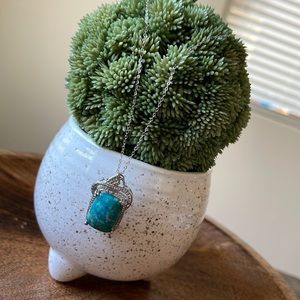 10ct Blue/Green Chrysocolla Necklace